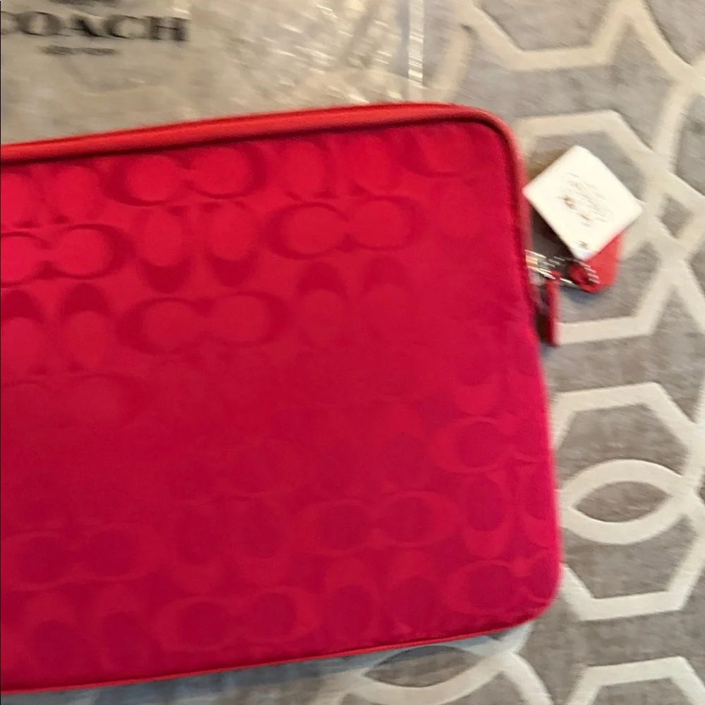 Coach Vibrant Red Tech Sleeve